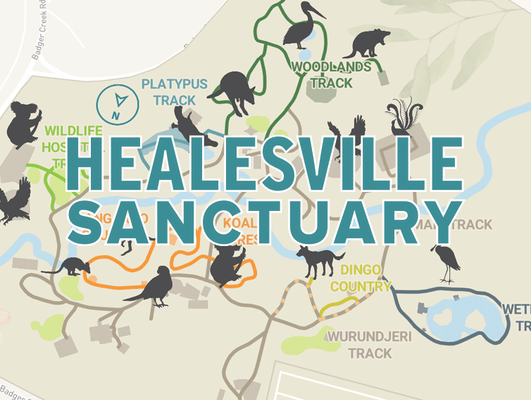 Healesville Sanctuary Maptivate